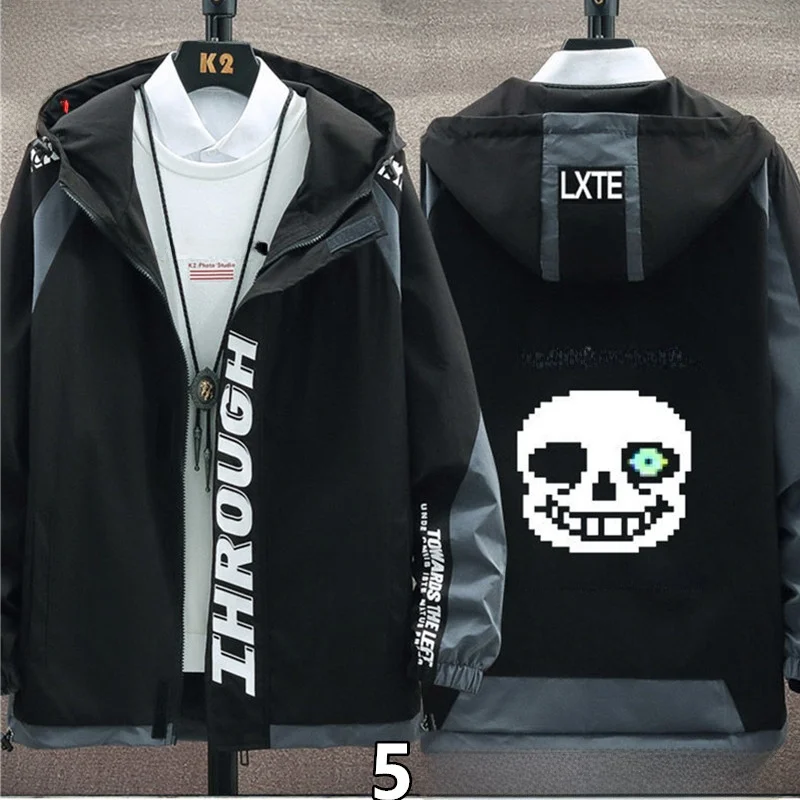 

Мужская демисезонная куртка T of Us с капюшоном на молнии, свободного кроя, молодежная, в стиле унисекс, с тематическим дизайном