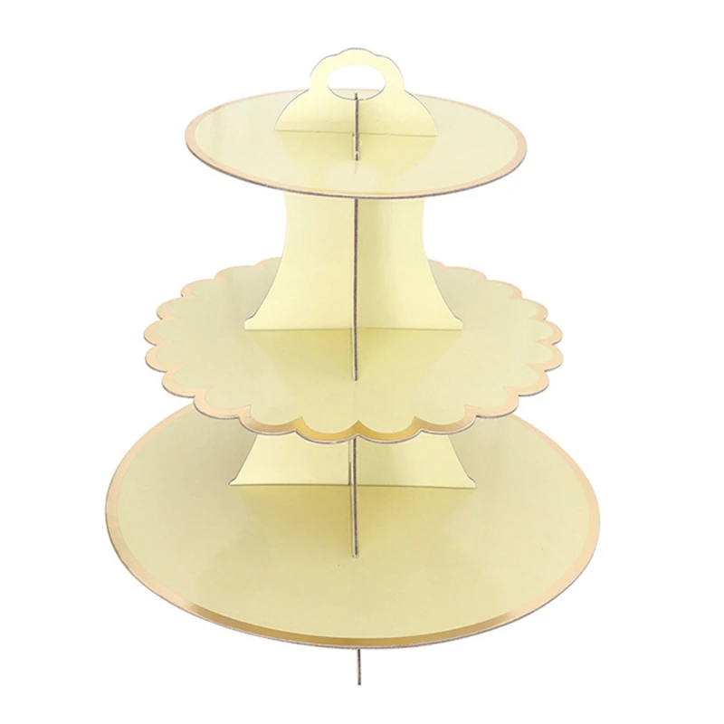 NICEFurniture Cardboard Cupcake Stand Disposable Dessert Tower for Pastry Serving Platter Food Display Wedding Special Event