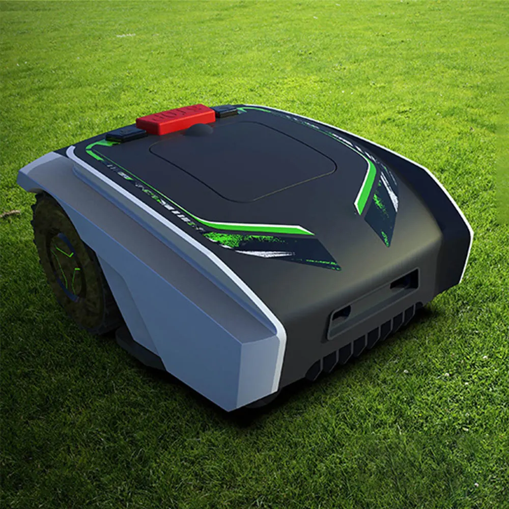 

20V5AH 100Wh Lithium Battery Power Automatic Robotic Lawn Mower with Docking Station for 1500m2 Smart App Control courtyard