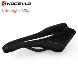 KOCEVLO Carbon Fiber Bicycle Saddle Road Mtb Bike Seat Pu Leather Riding Saddle