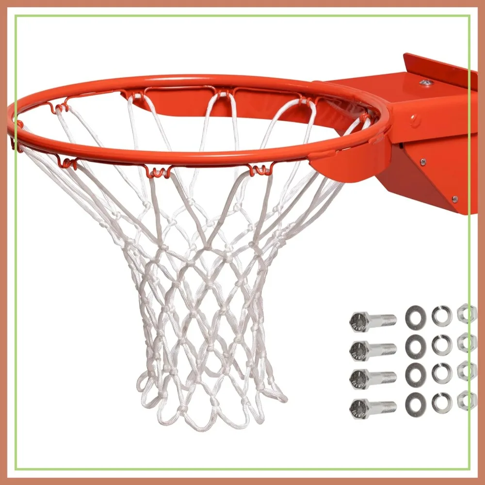

Breakaway Single Spring Basketball Rim with Mounting Hardware and Nylon Net