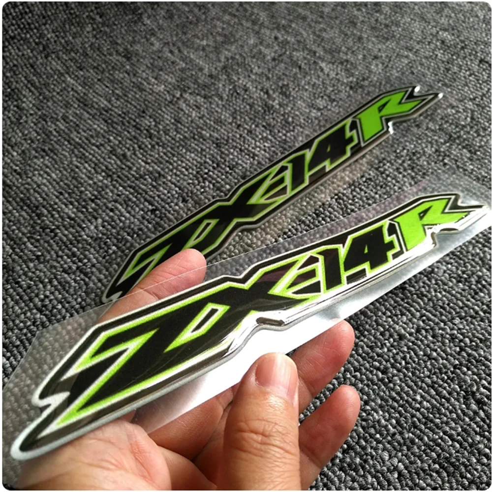 Motorcycle For Kawasaki Ninja ZX-14R ZX14R ZX 14R Fairing Decoration Decal Gas Knee Tank Pad Stickers Emblem Badge Logo