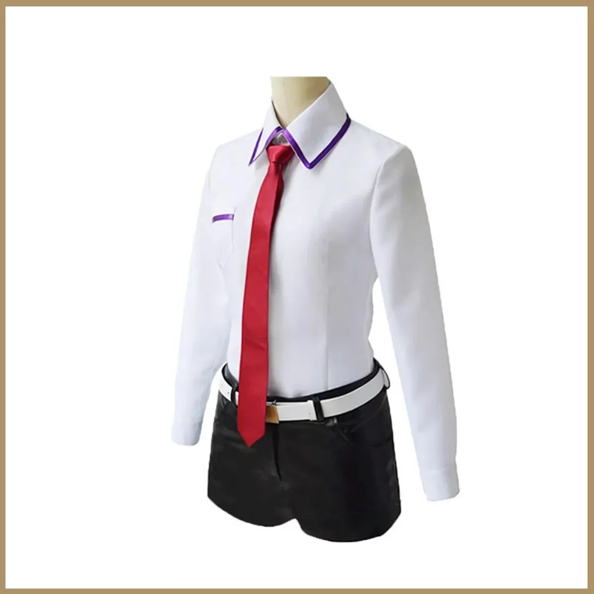 Anime Steins;Gate Makise Kurisu Christina Cosplay Costume Zombie Wig Hooded Coat Uniform Woman Sexy Carnival Halloween Suit