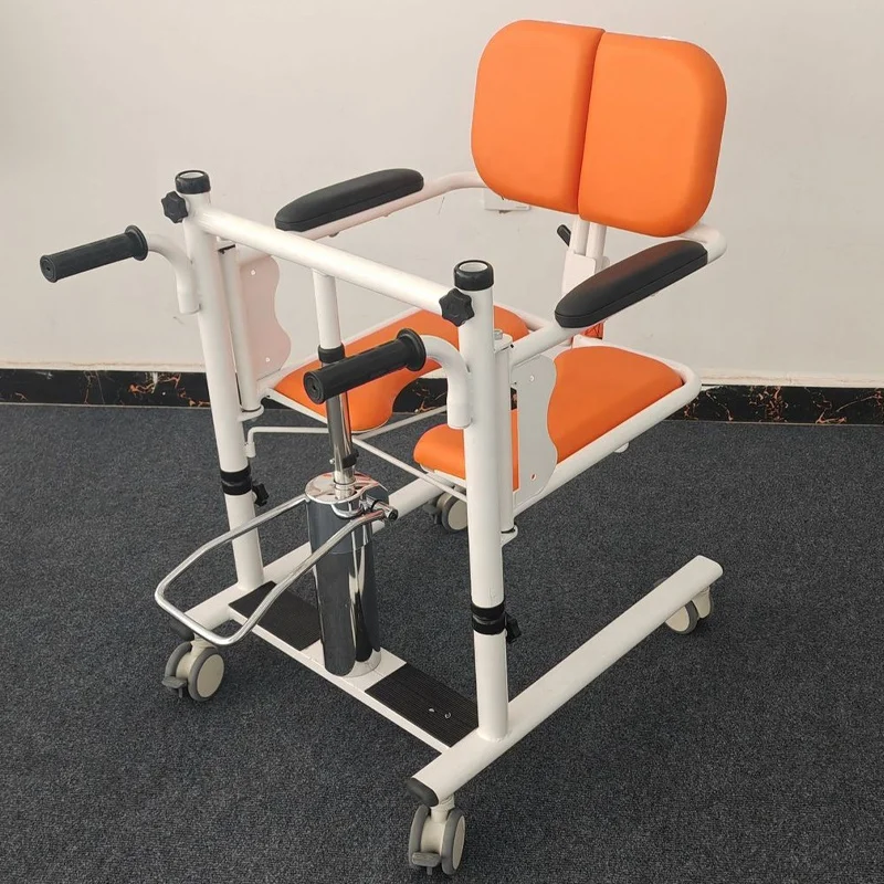 Custom AmywellMED Manual Wheelchair Patient Lift Transfer Chair Eldery Toilet Chair