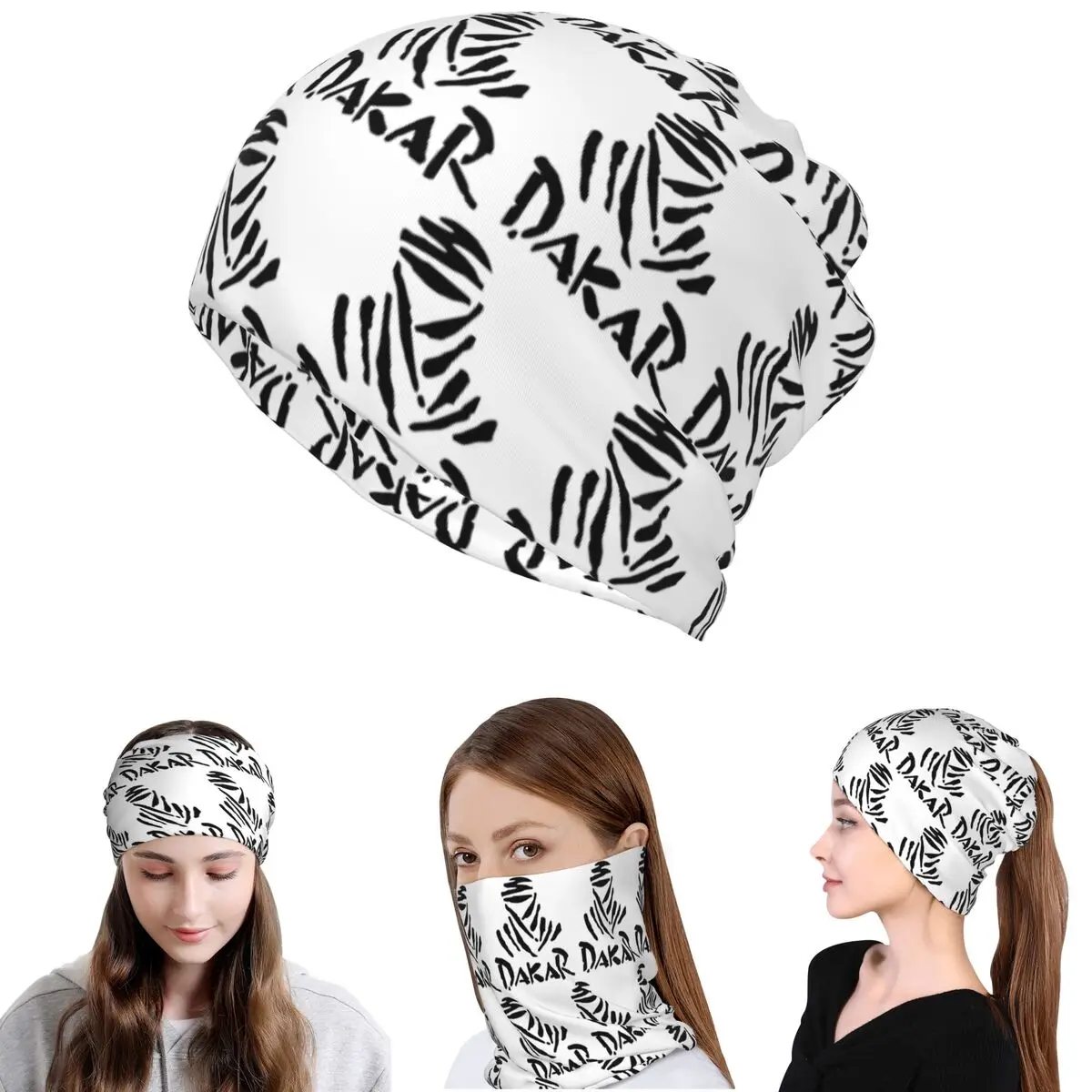 

Dakar Rally Bandana Neck Gaiter Wrap Mask Scarf Multifunction Cycling Scarf Beanies Hat Unisex Adult Winter