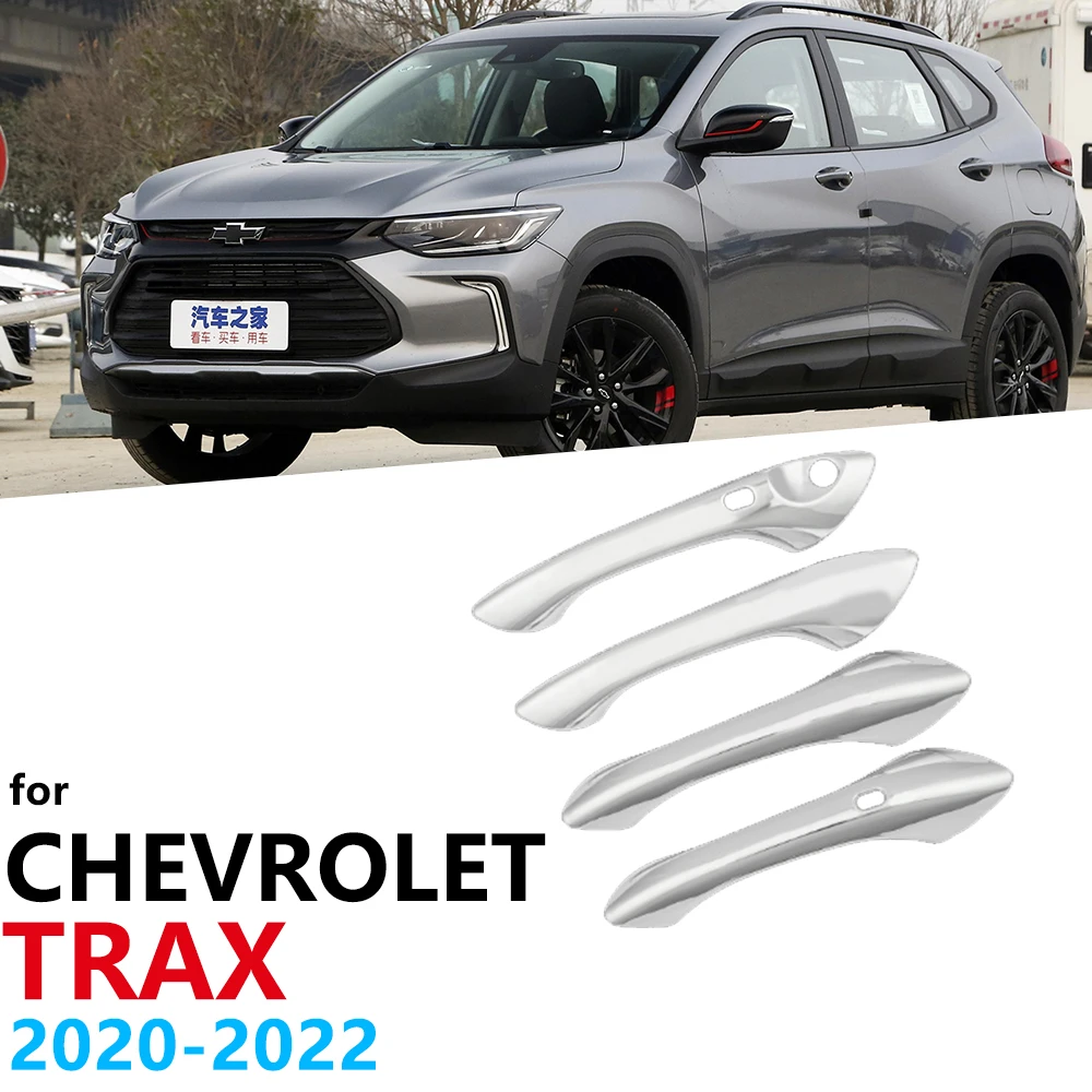 

Хромированная накладка на ручки для Chevrolet модель Holden Trax Tracker 2020 2021 2022, аксессуары для стайлинга автомобилей, набор из 4 наклеек