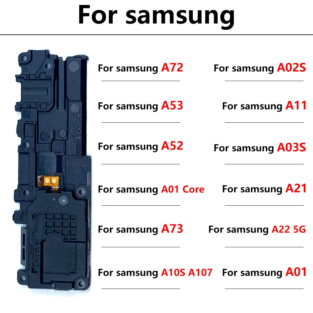 Buzzer Ringer Loud Speaker Loudspeaker Flex Cable Ribbon For Samsung A52 A53 A72 A73 A02S A03S A10S A11 A21 A01 Core