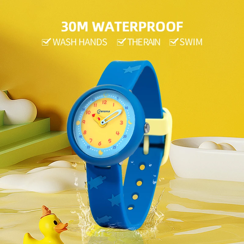 UTHAI CA04 Little Kids Boys' Waterproof Watch Silicone Electronic Quartz Cute Children's Girls' High School Digital Tide Watches