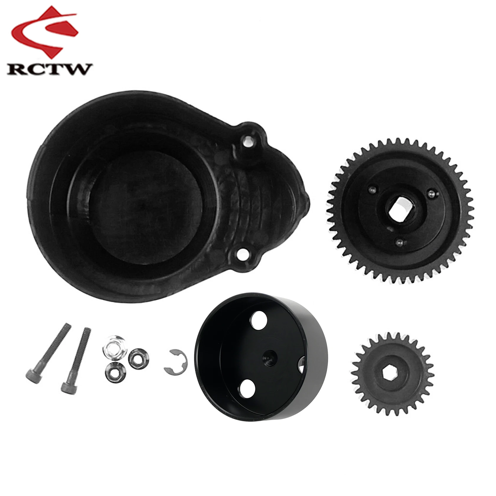 Metalen 48T/26T Super High Speed Gear Kit of koppelingsbelset voor 2-speed twee-speed versnellingssysteem voor 1/5 Hpi Rovan Km Baja 5B 5T 5SC
