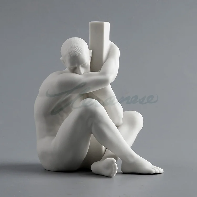 

Abstract Nude Male Figurines Figure Sculpture Creative Scrub Ceramic Craft Home Decor Accessories ModernCreative crafts ceramic