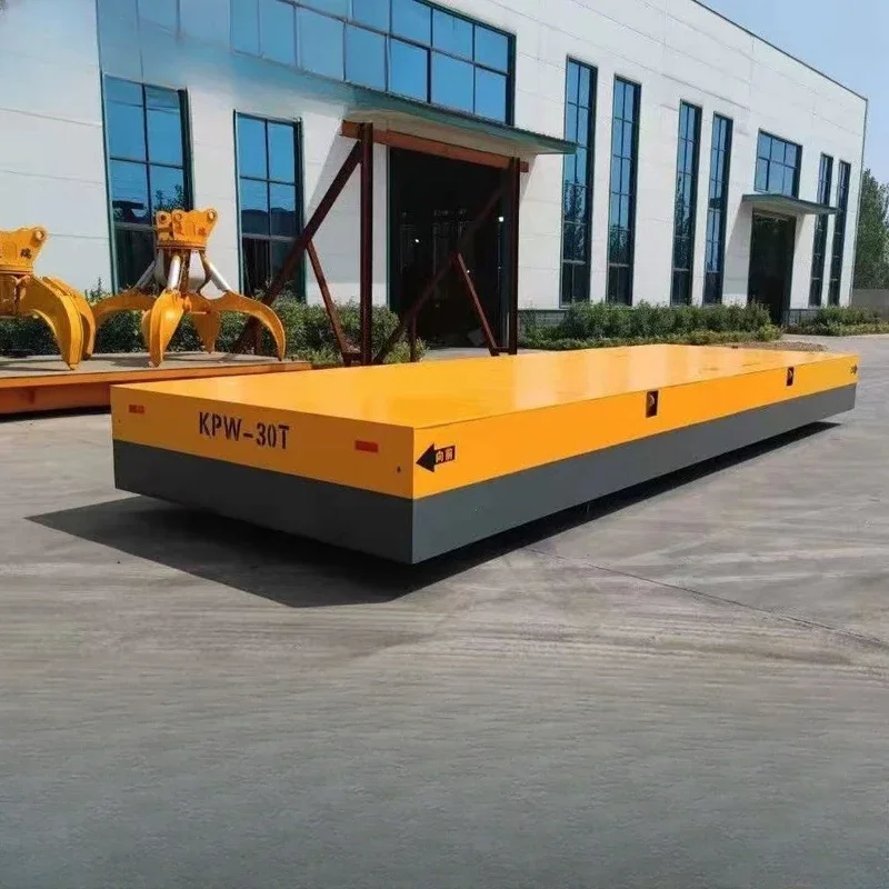 Battery electric flatbed railless universal transportation platform, heavy-duty intelligent remote control handling