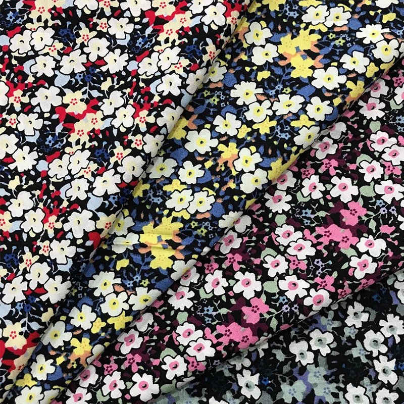 

Printed fabric 100% cotton, small broken flowers poplin fabric, DIY clothing, shirt skirt, handmade sewing, digital printed