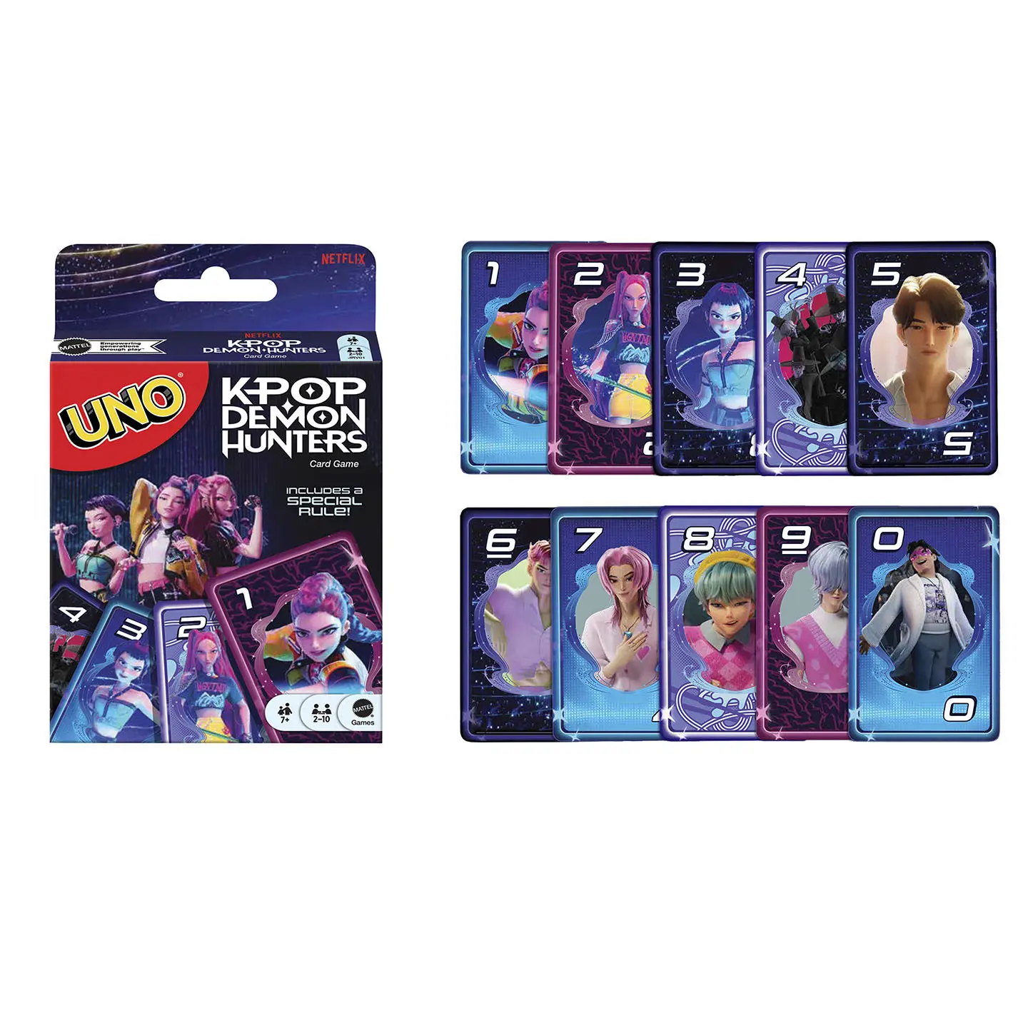 Party Games Kpop Demon Hunters - In Stock Genuine Official Mattel Uno