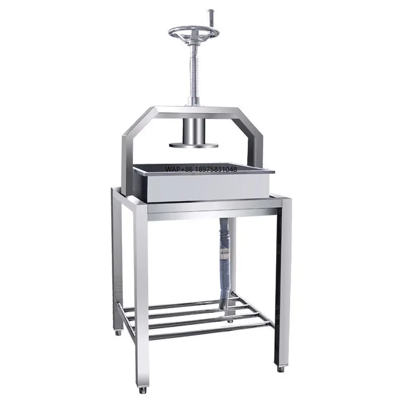 

Factory Commercial Manual Pneumatic Tofu Press Machine Stainless Bean Curd Making Equipment Wholesale Tofu Presser
