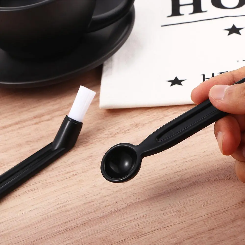 Home with Spoon Group Head Grime Coffee Machine Espresso Cleaner Cleaning Tool Grinder Brush