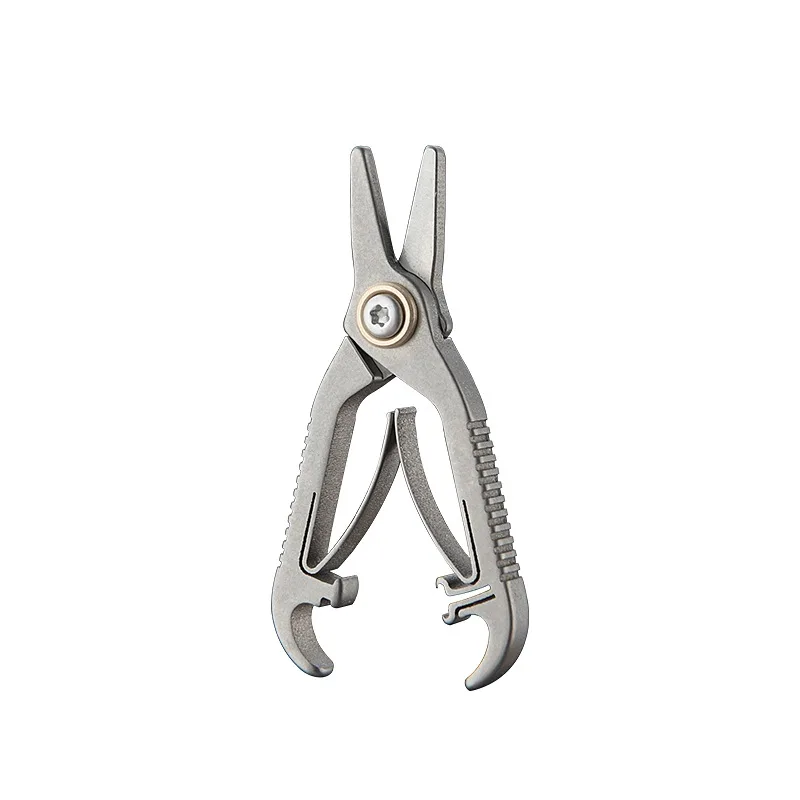 Titanium Alloy Mini Nose Hair Scissors Round Head Eyebrow Trimming Beauty Scissors Ultra-Light Makeup EDC Tool