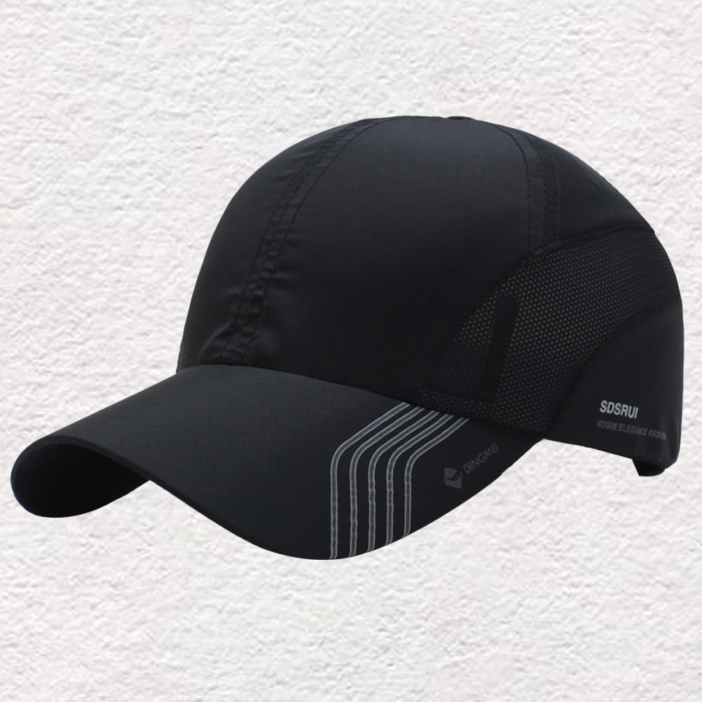 

Trucker Cap Summer Hat Quick Dry Unisex Snapback Blue Peaked Mesh Durable Lightweight Outdoor Sports Fishing Tourism Gardening