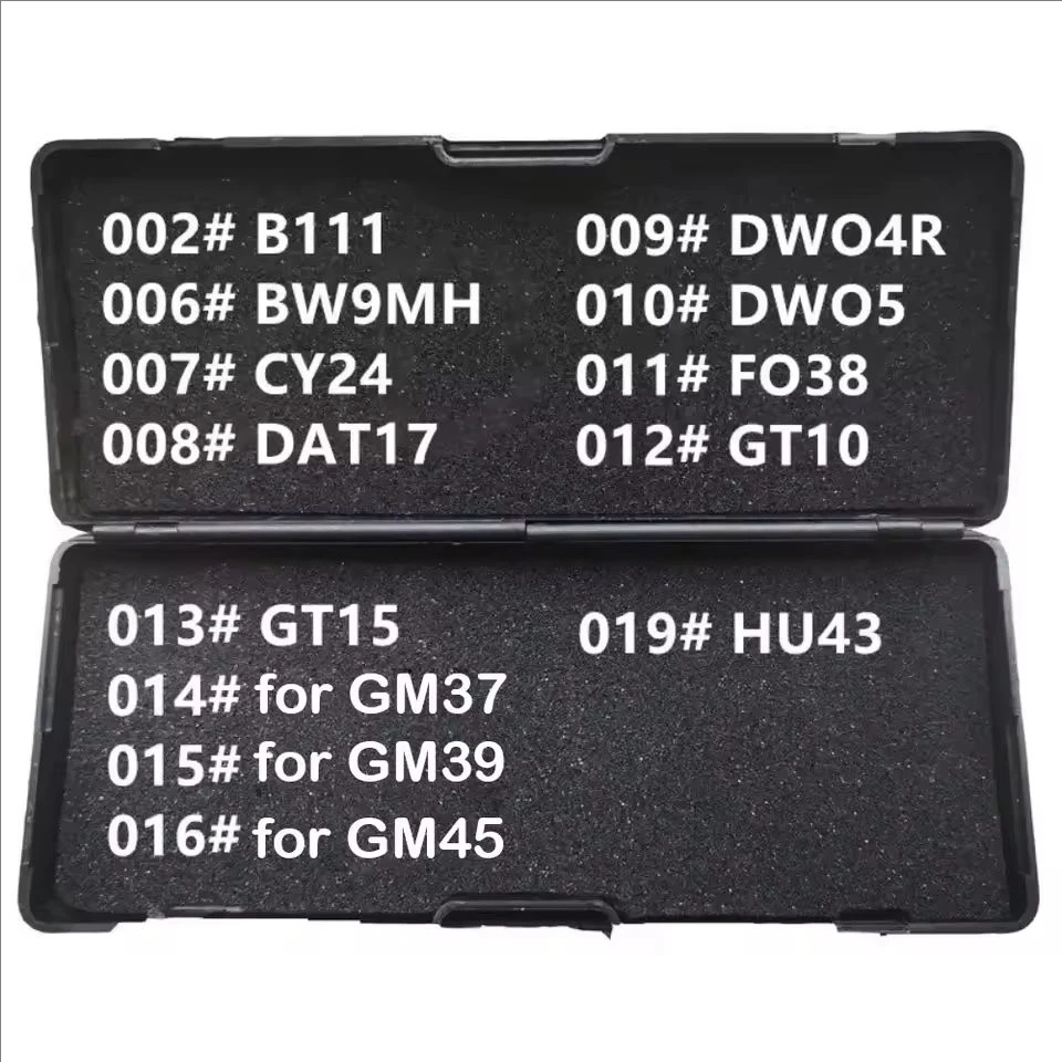 1-19 LiShi 2 in 1 B111 BW9MH CY24 DAT17 DWO4R DWO5 FO38 GT10 GT15 for GM37 GM39 GM45 HU43 Locksmith Tools For All Types