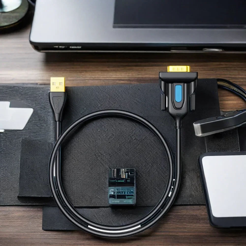 DTECH USB-RS232 DB9 ПВХ-оболочка Видео последовательные кабели Адаптер Кабель принтера 1,5 м