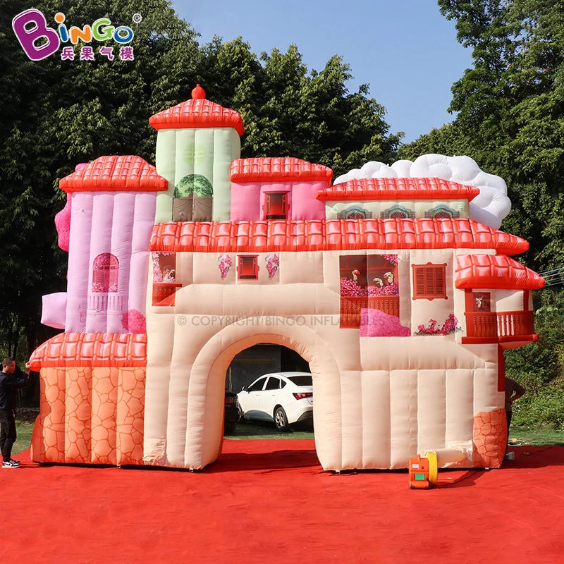 Personalized 8x6 Meters Inflatable Magic House For Event Decoration / 26 Feet Giant Inflated Castle Balloon Toys - BG-Z0534