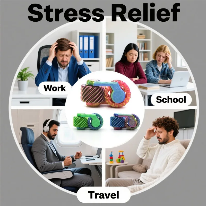 Fidget Spinner Mini Gyroscope du bout des doigts engrenages imprimés en 3D jouets anti-Stress cadeau pour garçons filles nouveaux jouets anti-Stress