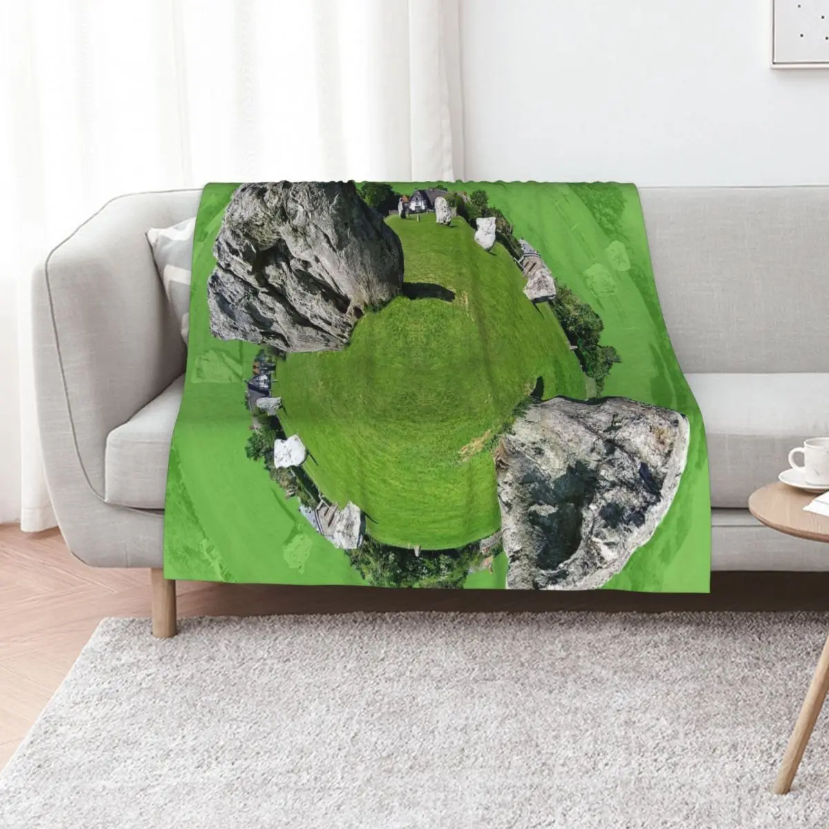 AVEBURY STONE CIRCULAR Throw Blanket Softest Heavy For Sofa Thin Thermal wednesday Luxury Designer Blankets