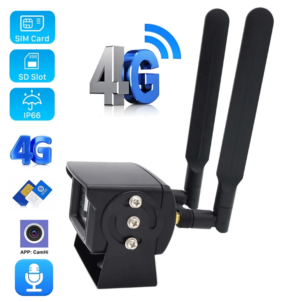 4G SIM Card IP Camera Metal Case Mini Waterproof camera Outdoor safety and explosion protection Vehicle Truck bus car 4G LTE SD