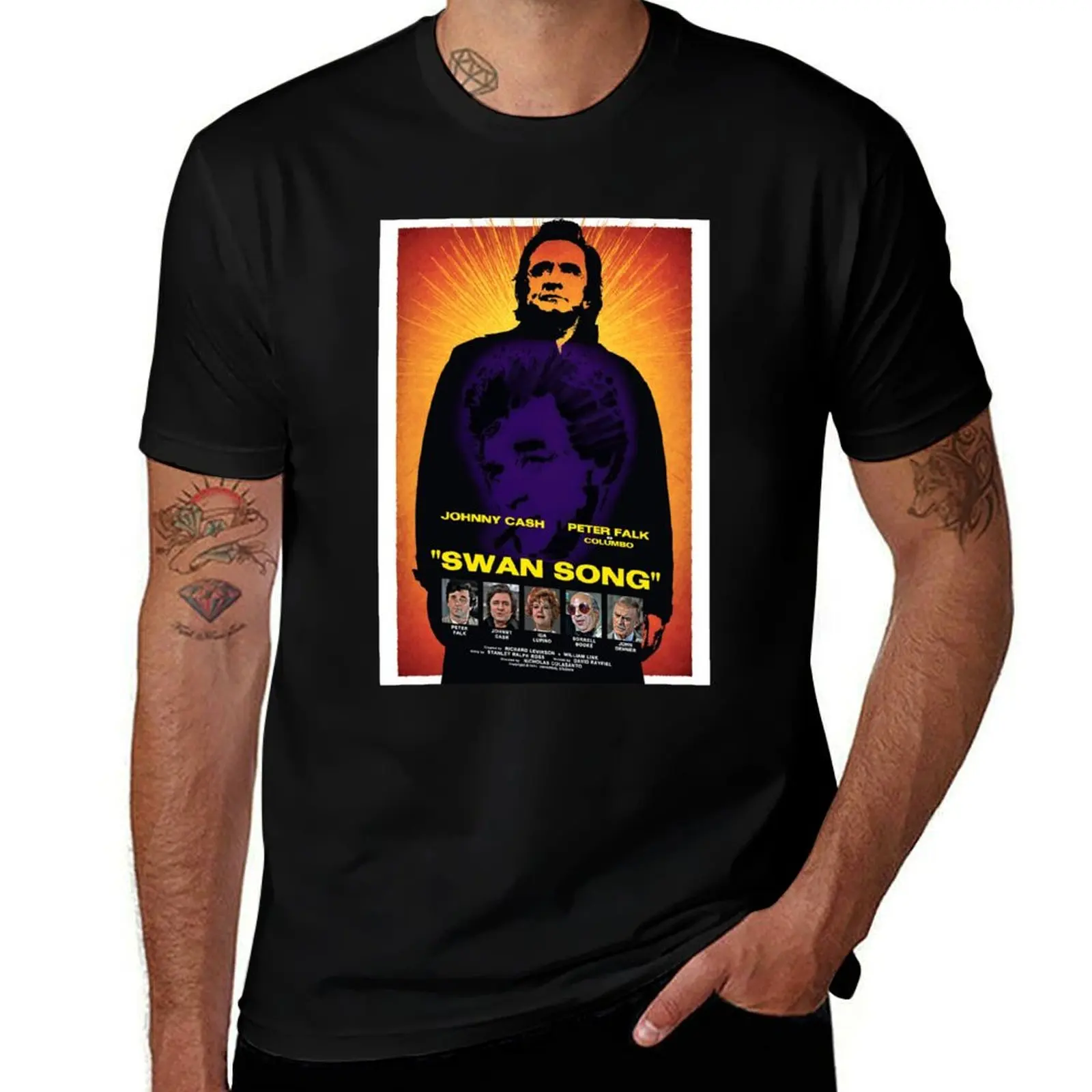 COLUMBO - Swan Song - Vintage Style Poster T-Shirt Street Art Print Tee Shirt T-Shirt