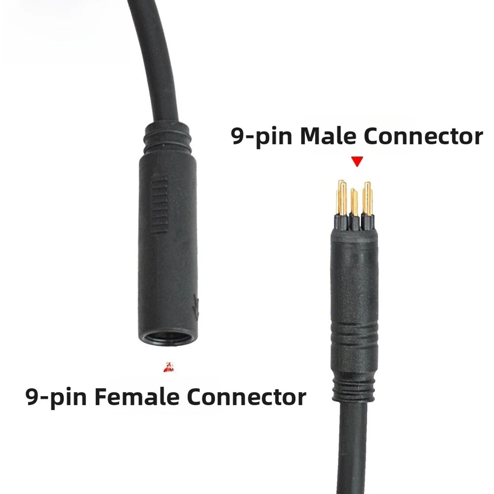 /For /M16 /9Pin Waterproof Extension Cable Gold Plated Copper Connector High Temperature Resistant IPX6 Dustproof Wire Harness F