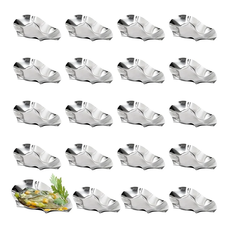 

【Price-Drop!】24Pcs Stainless Steel Reusable Grillable Oyster Shells For Baked Grilled For Seafood Cooking Metal Dish
