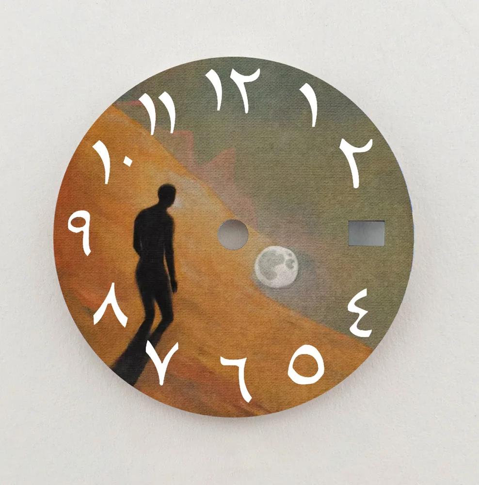 NH35 Dial 3D Pola Kreatif Dial 28.5Mm Angka Arab Dial NH36 Dial Cocok NH35/36 Gerakan Jam Tangan Pengganti Suku Cadang LOGO DIY