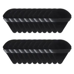 10/20Pcs Triangle Velvet Powder Puff Pizza Flours Mini Face Makeup sponge Cosmetics Washable Lightweight Makeup Tool