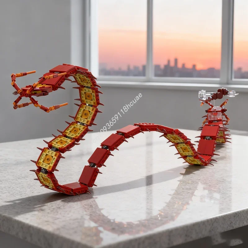 

900pcs MOC Gigantamax Centiskorch Pok mon Sword and Model Christmas gifts Building blocks DIY Education toy Brick Kids Birthday