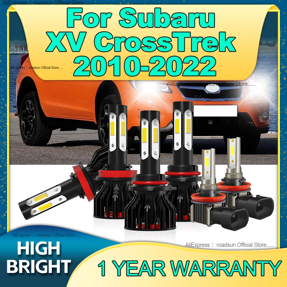 

2/6Pcs 6000K Bulb Canbus Led Lamp Car Headlight H11 HB3 180W Light For Subaru XV CrossTrek 2010 2011 2012 2013 2014 2015-2022