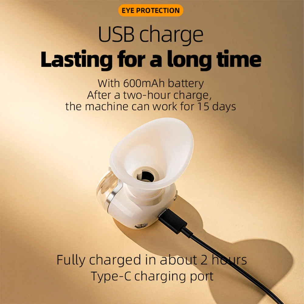 Atomized Eye Moisturizer Eye Cleaning Instrument Hot Cold Compress Eye Steamer  Portable Usb Charging Eyewash Skin Care Tools