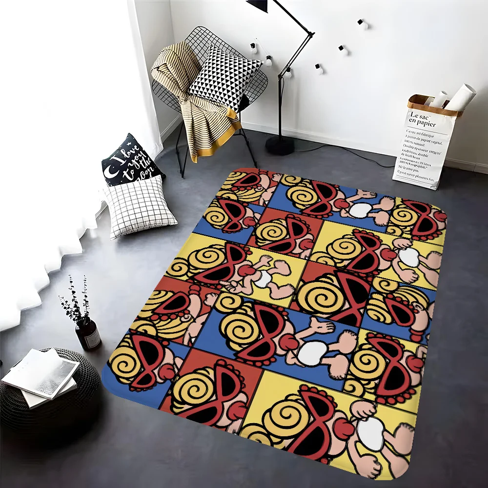 Japan Fashion Hysteric Mini Hallway Carpet Non-Slip Laundry Room Mat Laundry Decor Balcony Child Living Room Bedside Area Rugs