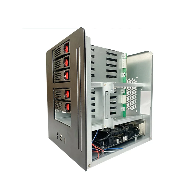 6 Bay ITX Nas Storage Hot Swap Server Computer Case