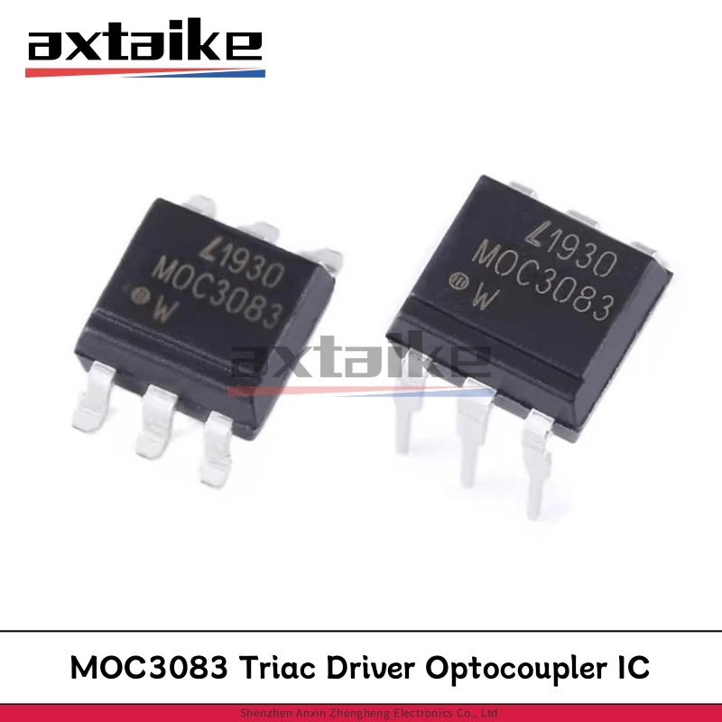 

10PCS MOC3083 DIP-6 SMD-6Pin MOC3083S-TA1 EL3083 MOC3083SR2M MOC3083M Zero Cross Triac Driver Optocoupler IC