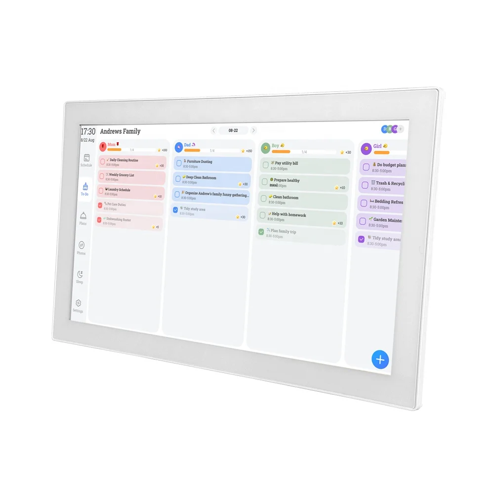 21.5 Inch Wall Planner Digital Calendar 32GB, Smart Touchscreen Interactive Display Wall Desk Mount for Schedule Meal Planner view 3