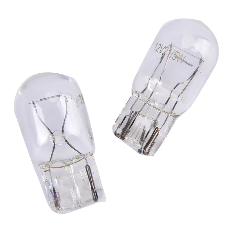 2pcs T20 7443 7440 Signal Light W21/5W 3800K Halogen Bulb Clear Glass Daytime Running Lights Turn Stop Brake Tail Bulb DRL Bulbs