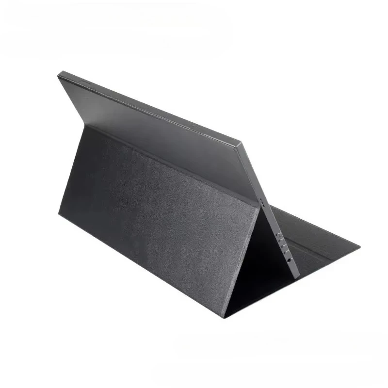 Portable Display Leather Case Customized Non-slip Three-gear Adjustment 11.6/14/15.6/17 Inch Leather Case