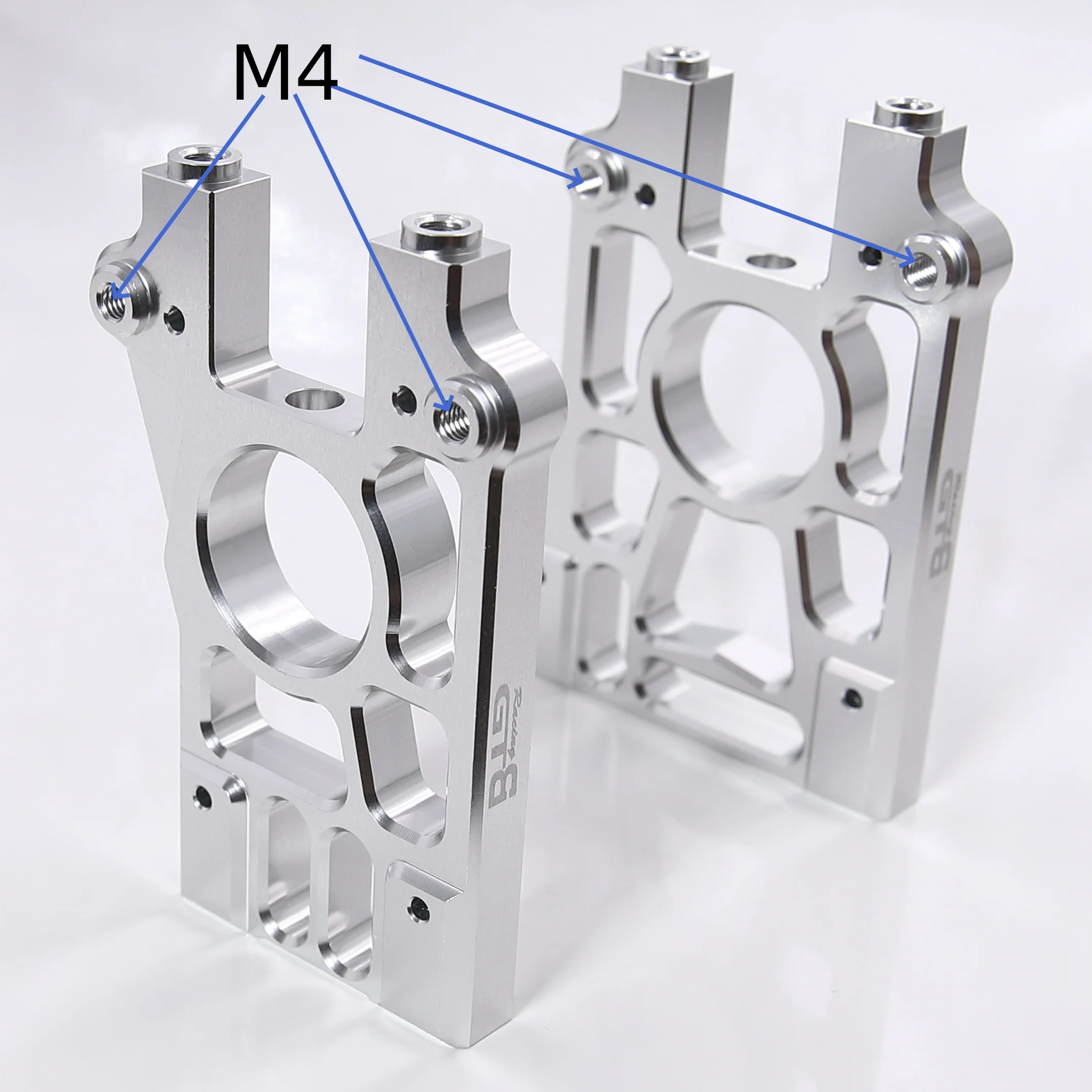 GTBRacing Aluminum Left and Right Centre Diff Differential Brace Mount for 1/5 RC Car Losi 5ive t Upgrade Part