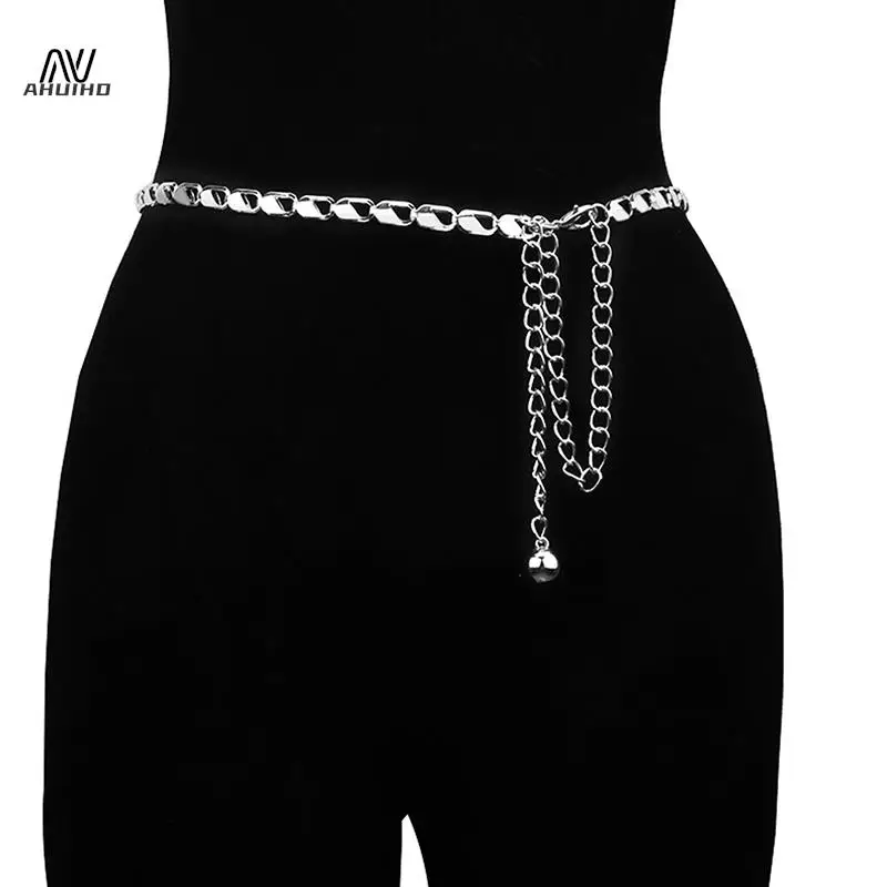 Vrouwen Mode Riemen Luxe Designer Riem Retro Zilver Gesneden Holle Ketting Riem Voor Vrouwen Elegante Ronde Metalen Vrouwen Riem