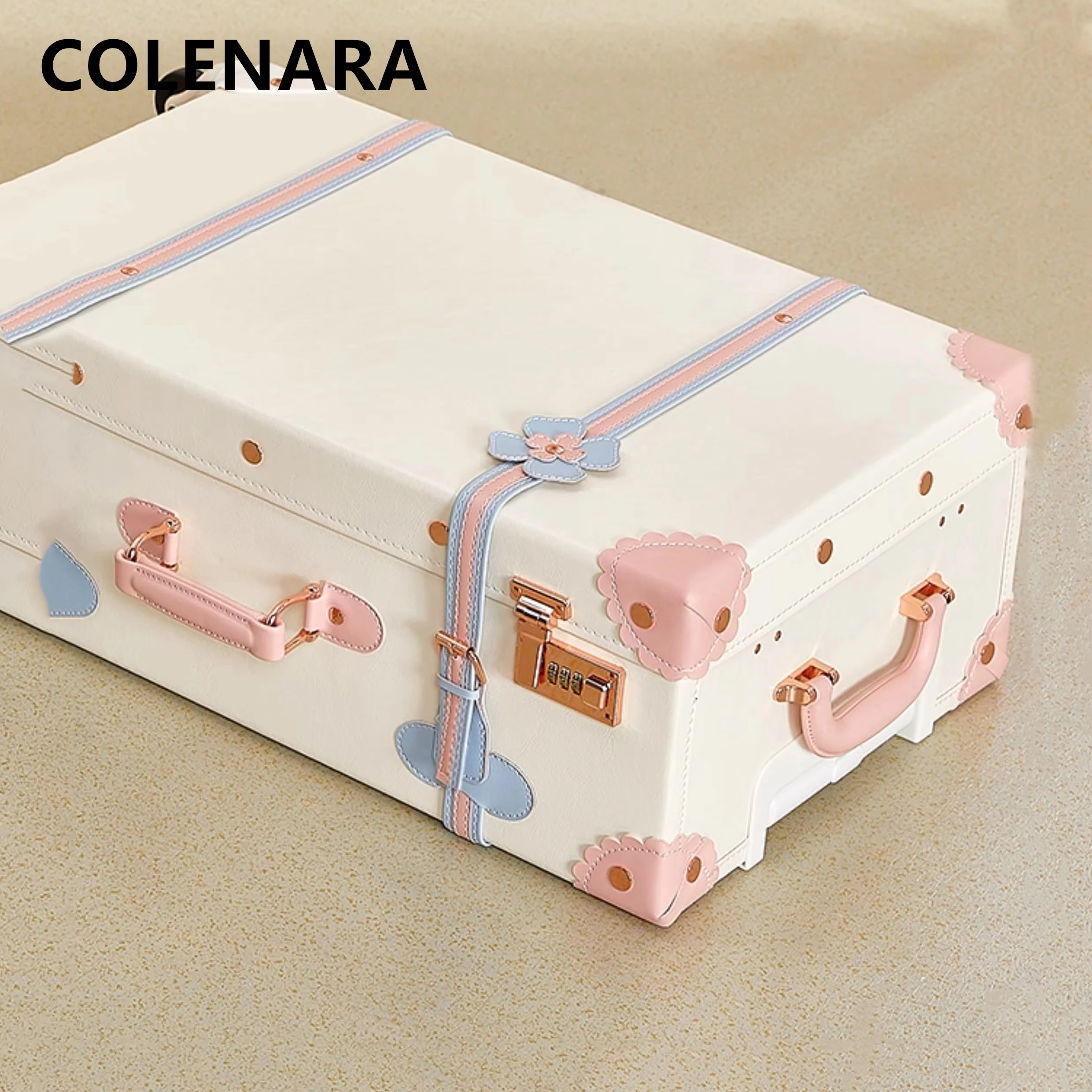 COLENARA Carry-on Travel Suitcase 20 Inch Boarding Box Set 24