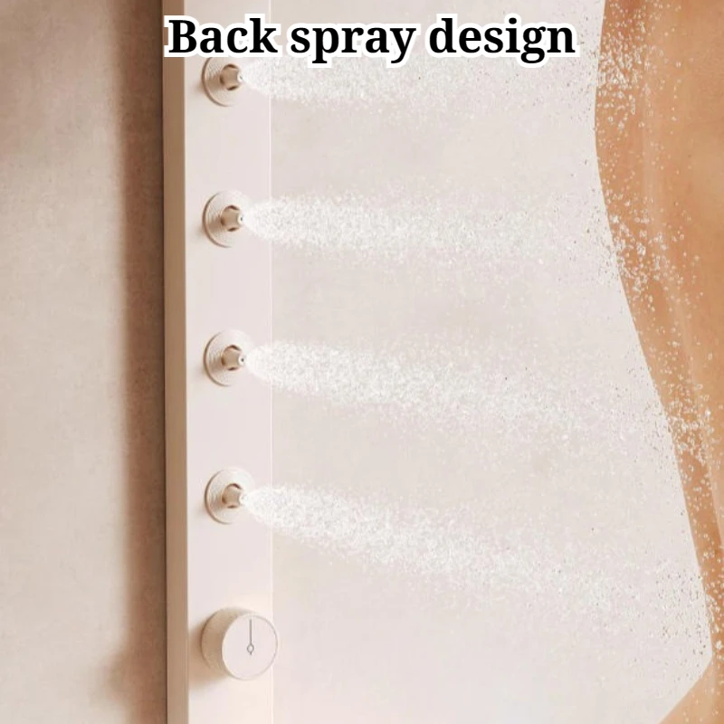 Multi Functional Household Showerhead Set Digital Display Wall-mounted Shower Trim System Convenient Durable Bathroom Fixture