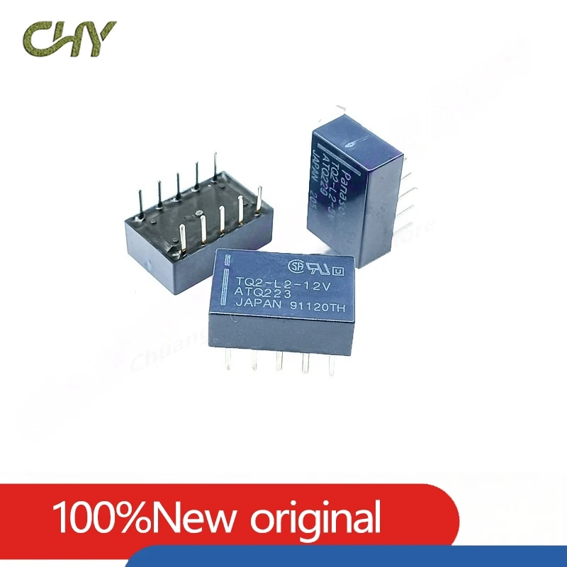 1/5PCS/lot Signal relay TQ2-L2 TQ2-L2-3V TQ2-L2-5V TQ2-L2-12V TQ2-L2-24V ATQ221 ATQ229 ATQ223 ATQ223 10-Pin Dual Coil Relay