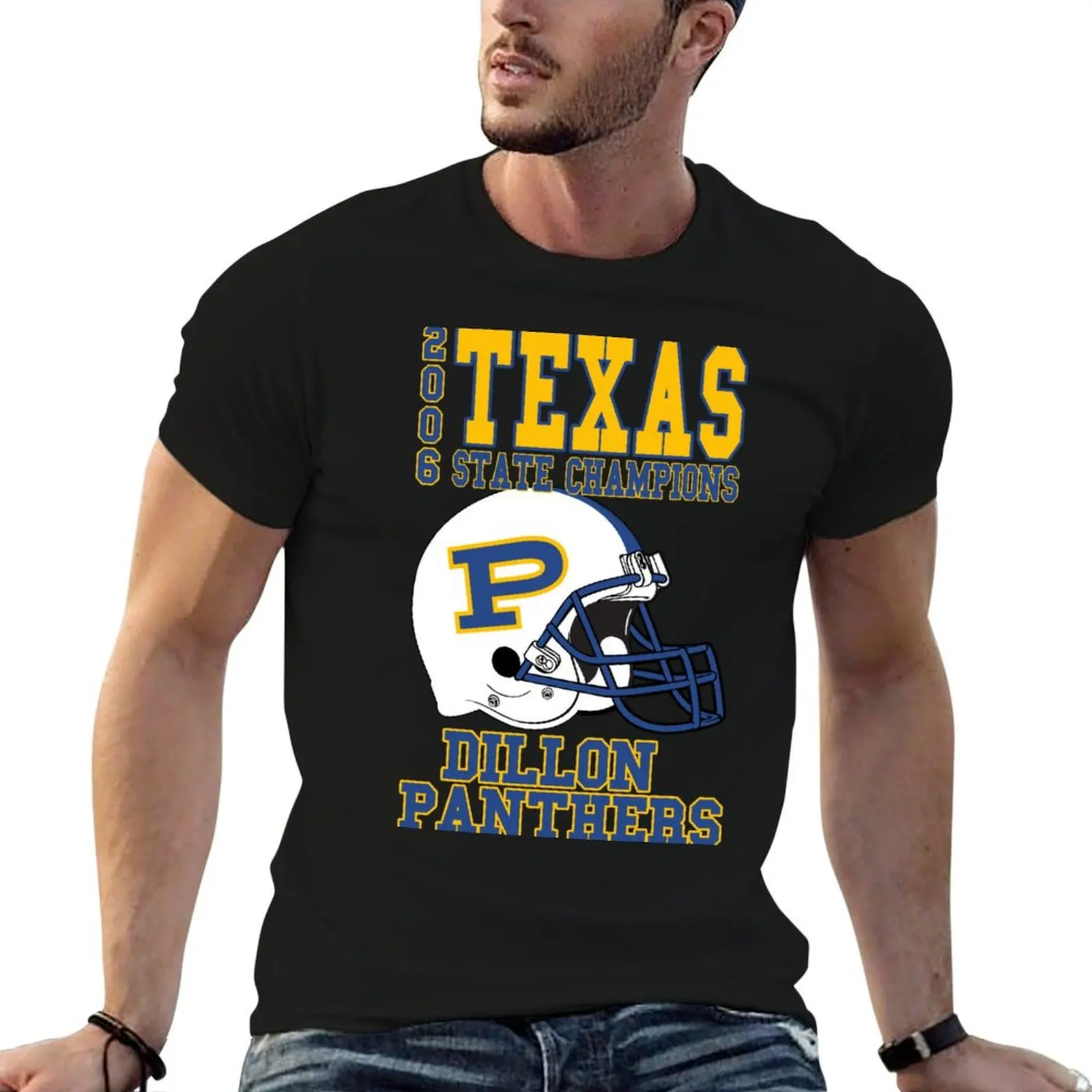 Dillon Panthers State Champs T-Shirt oversized graphic tee shirts graphic custom shirt customizeds Short sleeve tee men