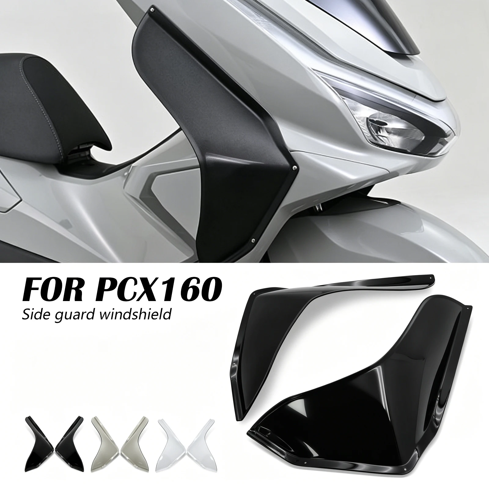 

Motorcycle Accessories Cover Leg Air Side Deflectors Spoiler Decoration Leg Fairing For honda PCX 160 2025 PCX160