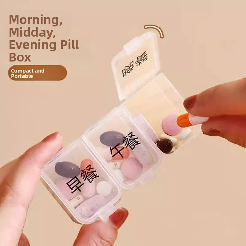 

Portable Tee-Partition Medicine Box Waterproof Sed Daily Tee Meals Classin Storage Box Cact Travel Medicine ...