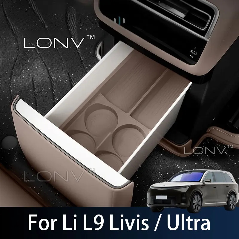 for-li-l9-livis-ultra-2026-2027-car-silicone-refrigerator-storage-box-non-slip-tray-fixed-silicone-protective-pad-accessories